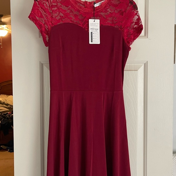 Women’s vintage floral lace A line cocktail swing dress - Picture 2 of 3